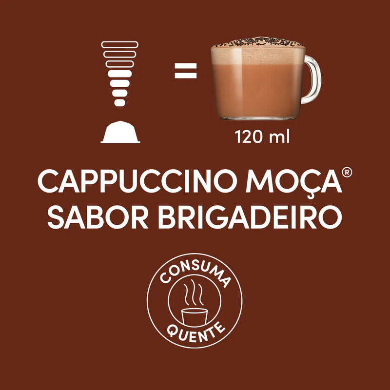 CAPPUCCINO MOÇA SABOR BRIGADEIRO 10 CÁPSULAS